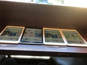 流行りのタブレットを、全席導入しちゃいました(^^)/